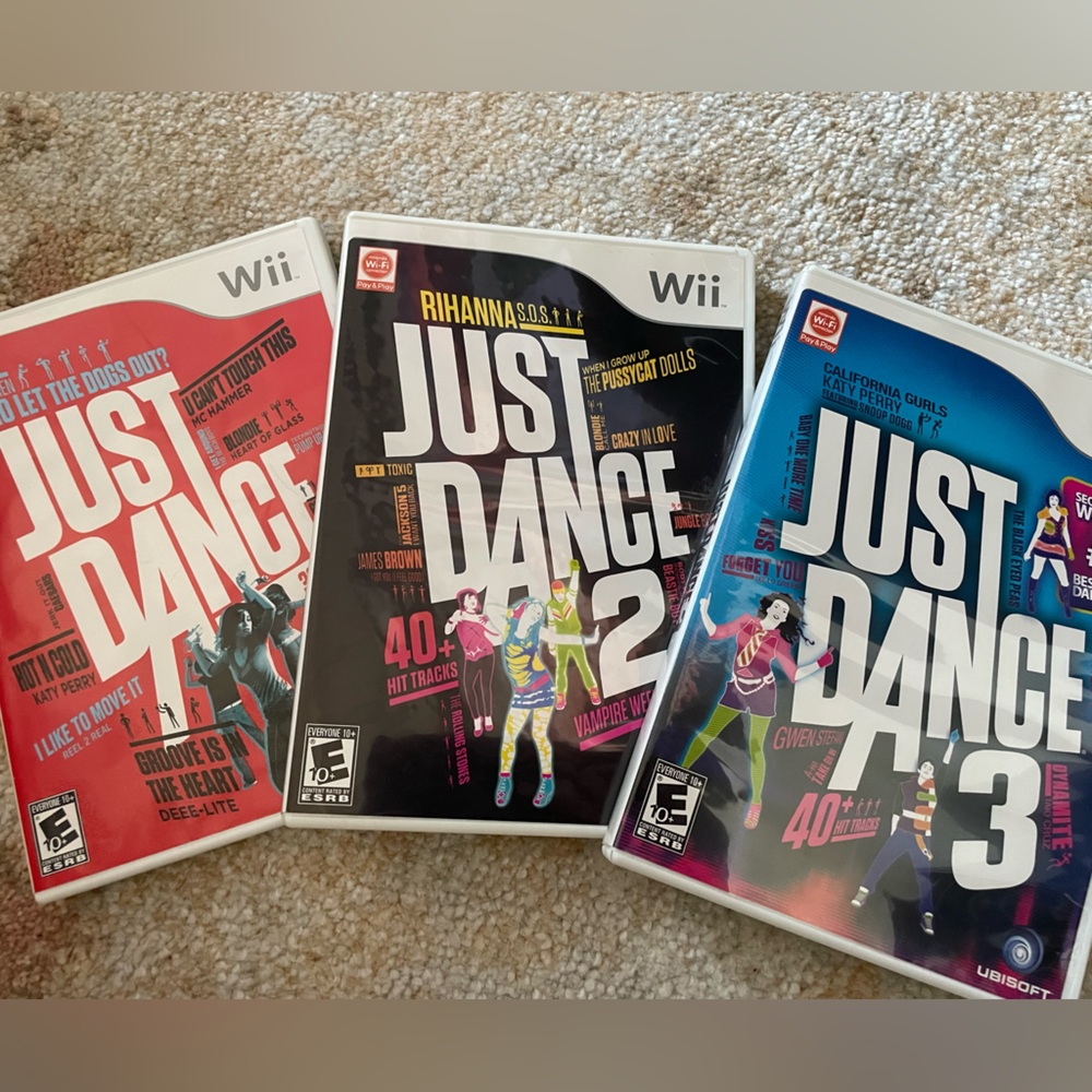BUNDLE Wii games: Just Dance 1-3